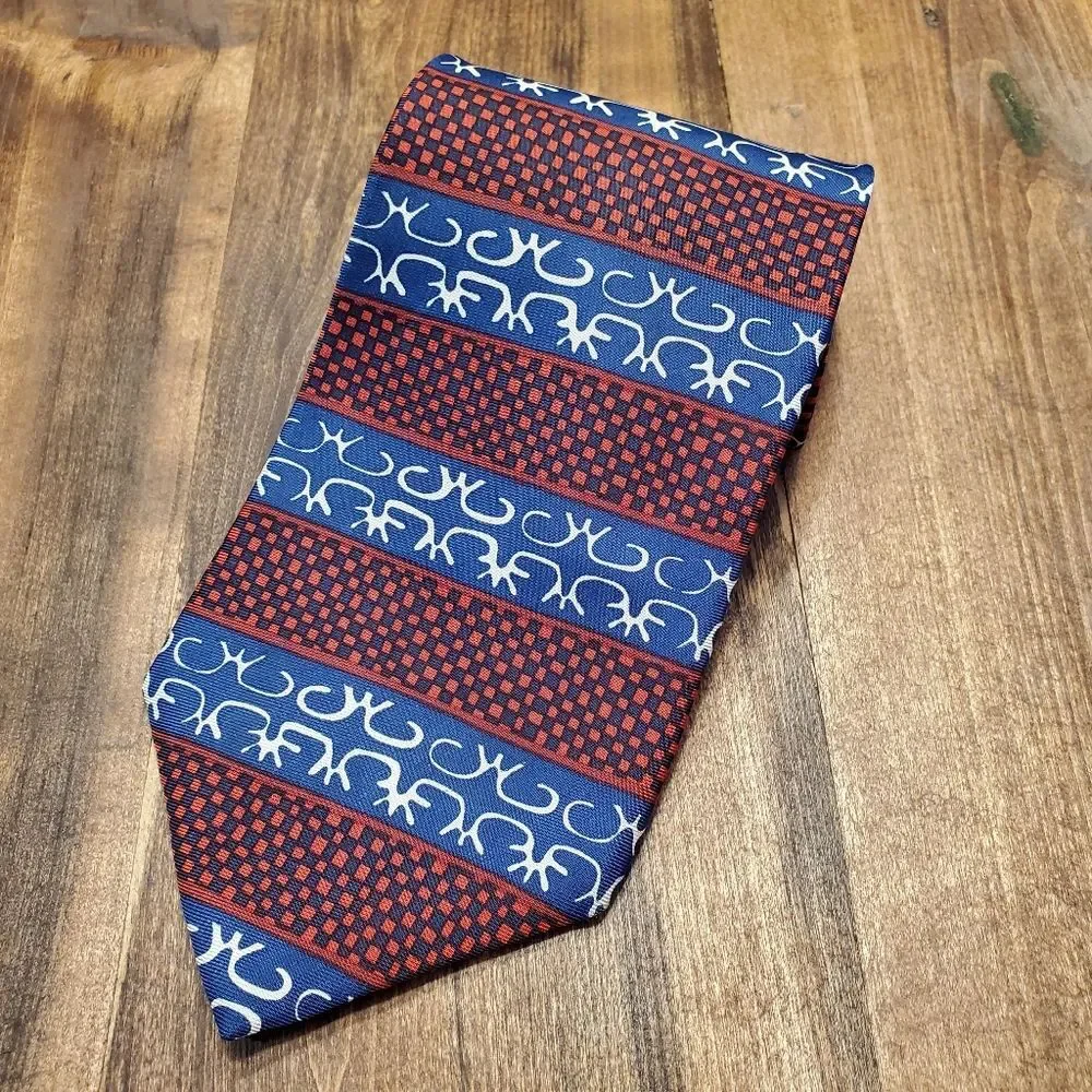 Barbara Blank New York Horizontal Pattern All Silk Necktie